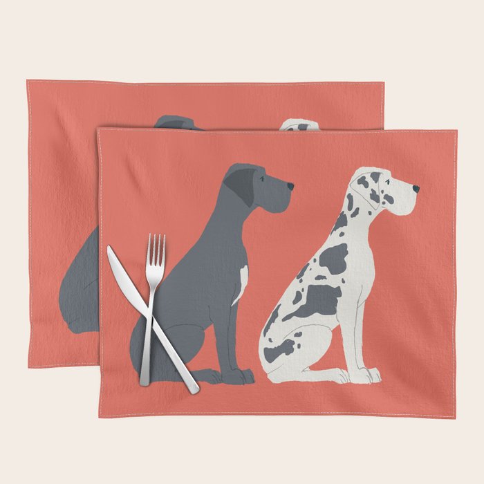 Great Dane Dog Illustration Placemat Gallery Image 1