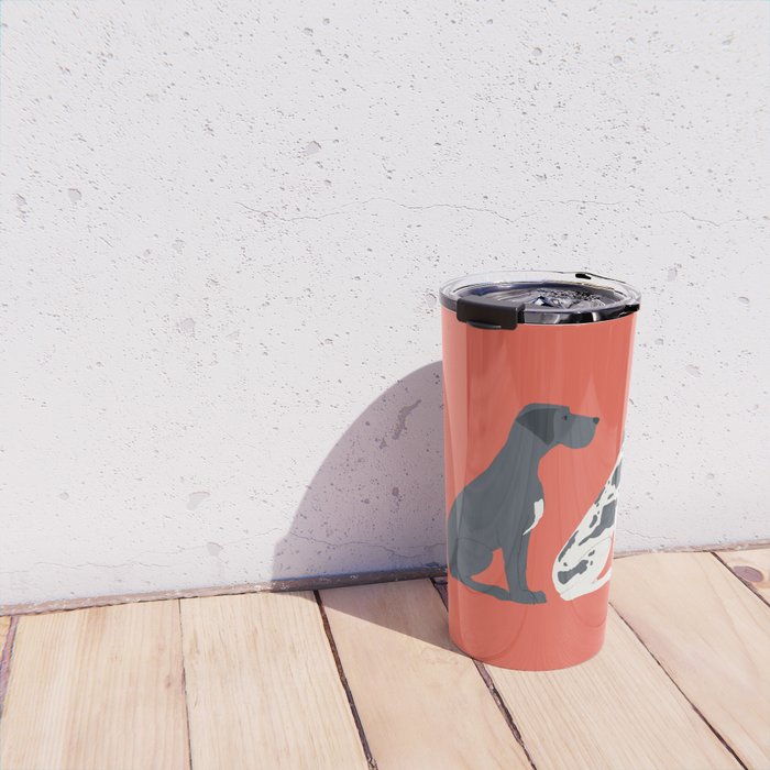 Great Dane Dog Illustration Travel Mug Gallery Image 4