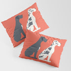 Great Dane Dog Illustration Pillow Sham Gallery Image 3