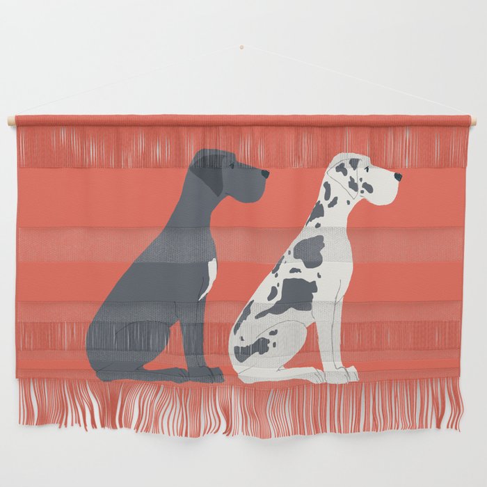 Great Dane Dog Illustration Wall Hanging Gallery Image 1