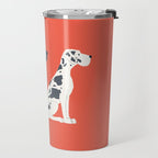 Great Dane Dog Illustration Travel Mug Gallery Image 2