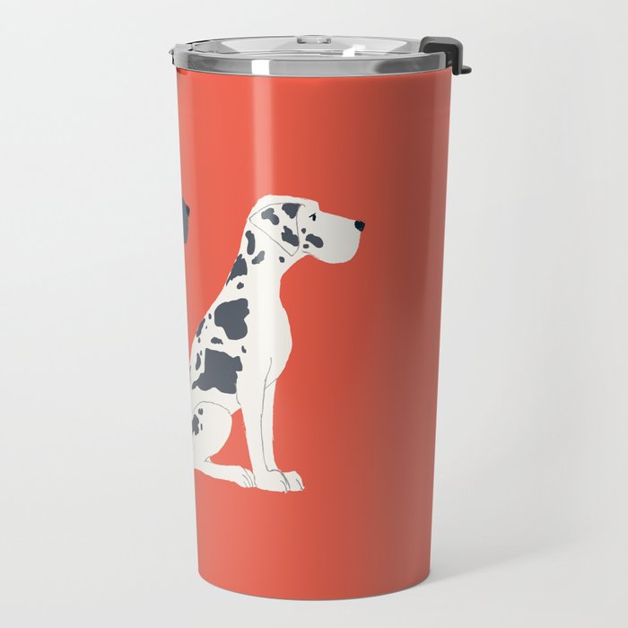 Great Dane Dog Illustration Travel Mug Gallery Image 2