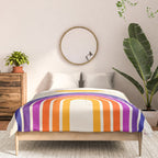 Rainbow Sun: Retro 80s Edition Comforter Gallery Image 3