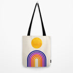 Rainbow Sun: Retro 80s Edition Tote Bag Gallery Image 2