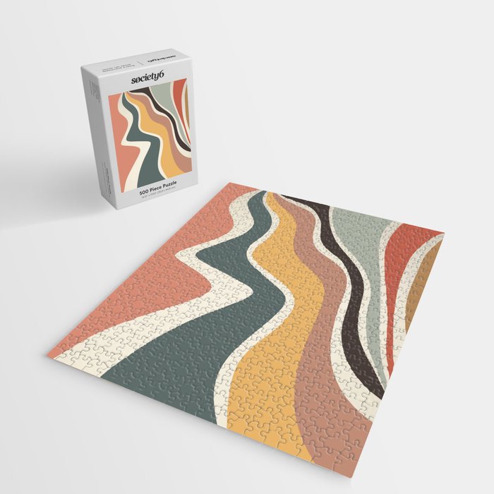 Sway - Modern Abstract Print Jigsaw Puzzle Gallery Image 2