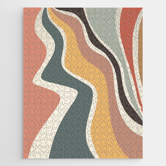 Sway - Modern Abstract Print Jigsaw Puzzle Gallery Image 1