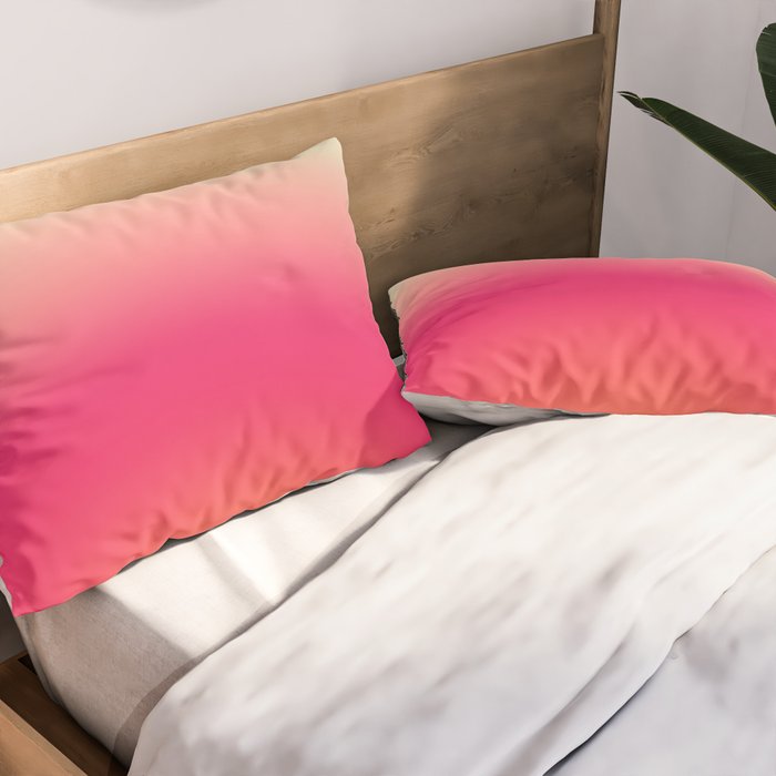 Find Your Fire - Pink Aura Gradient Pillow Sham Gallery Image 2
