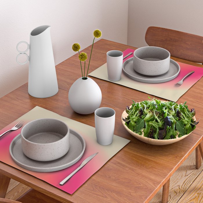 Find Your Fire - Pink Aura Gradient Placemat Gallery Image 2