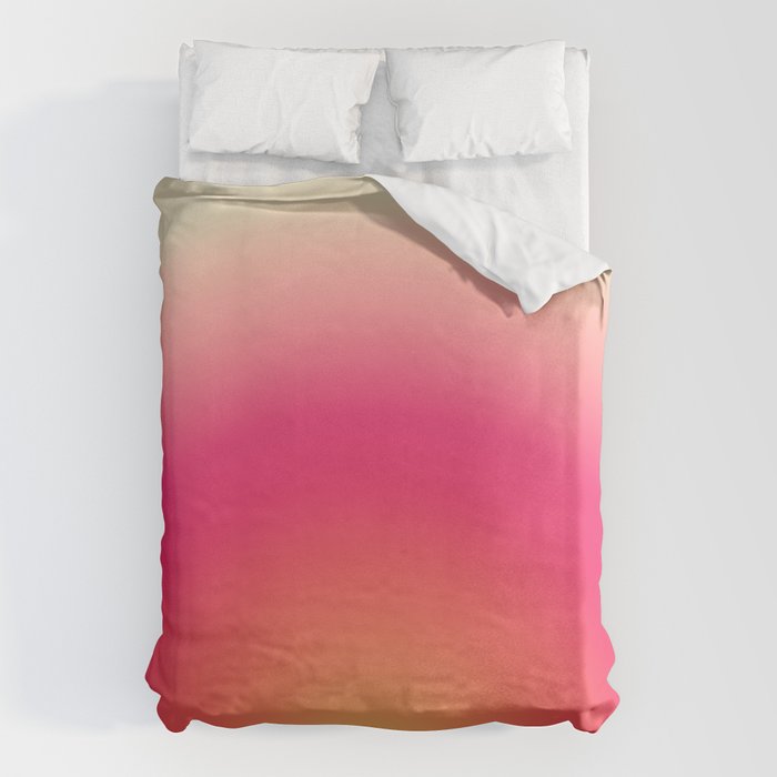Find Your Fire - Pink Aura Gradient Duvet Cover Gallery Image 1