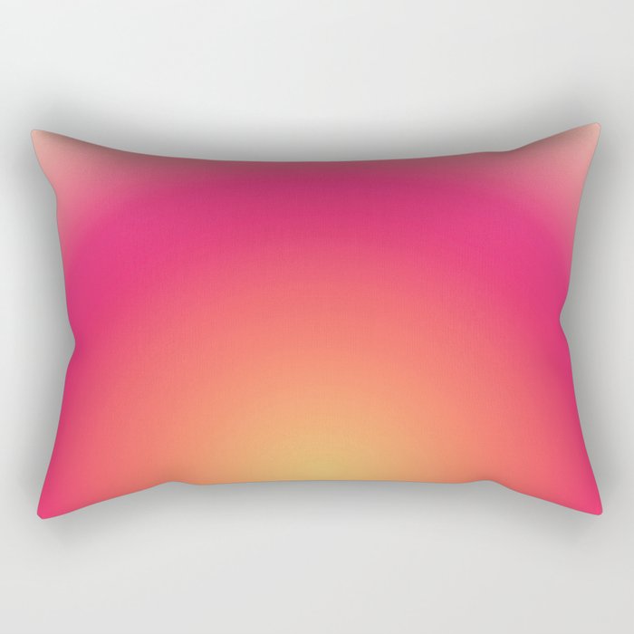 Find Your Fire - Pink Aura Gradient Rectangular Pillow Gallery Image 2