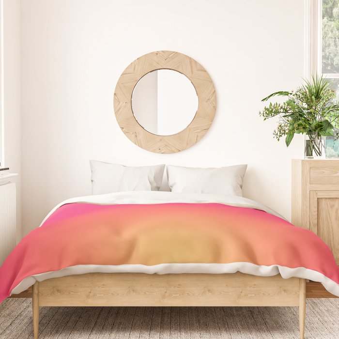 Find Your Fire - Pink Aura Gradient Duvet Cover Gallery Image 3