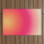 Find Your Fire - Pink Aura Gradient Outdoor Rug Gallery Image 1