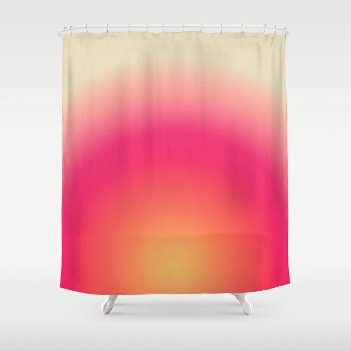 Find Your Fire - Pink Aura Gradient Shower Curtain Gallery Image 1