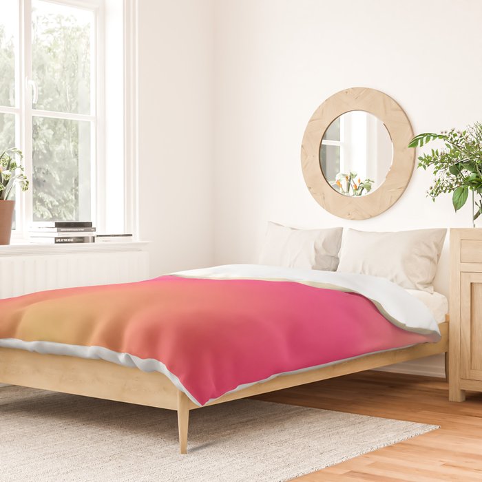 Find Your Fire - Pink Aura Gradient Duvet Cover Gallery Image 2