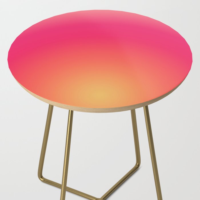 Find Your Fire - Pink Aura Gradient Side Table Gallery Image 2