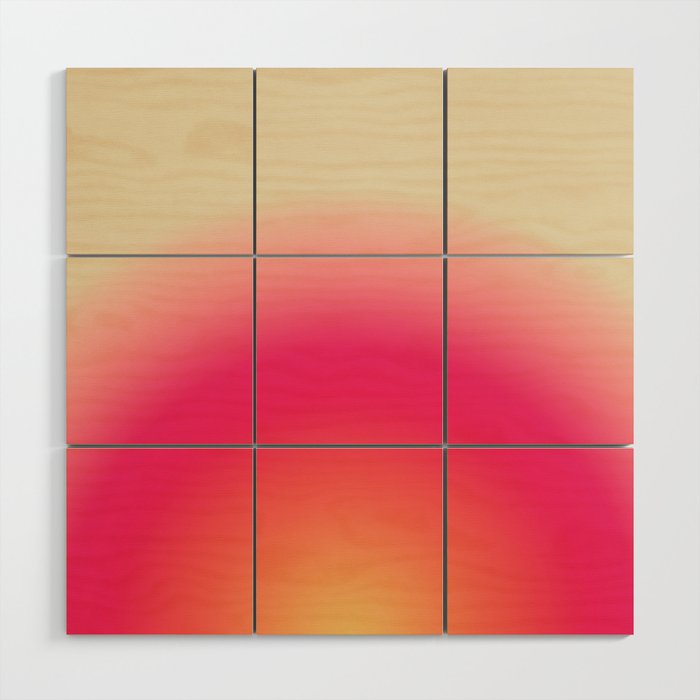 Find Your Fire - Pink Aura Gradient Wood Wall Art Gallery Image 1