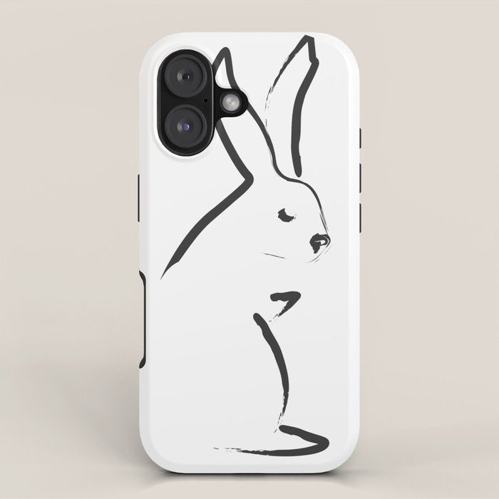 Zen Snow Bunny iPhone Case Gallery Image 1