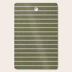 Cozy Stripes In Olive Green Cutting Board Gallery Image 1