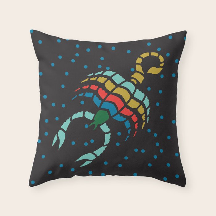 ZODIAC SCORPIO Throw Pillow Gallery Image 1