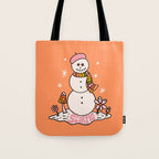 Scorpio Snowman Tote Bag Gallery Image 1