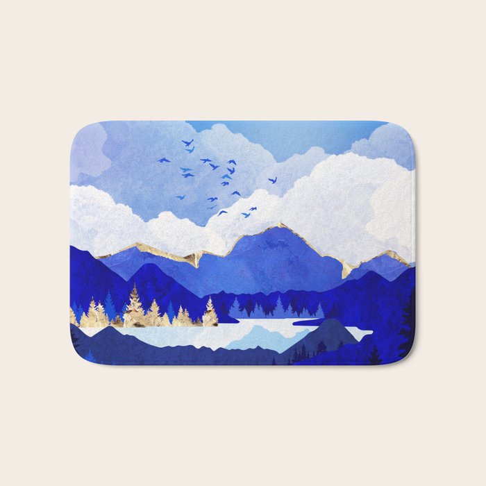 Blue Lake Bath Mat Gallery Image 1