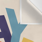 STAY WEIRD - colorful typography Wall Tapestry Gallery Image 3