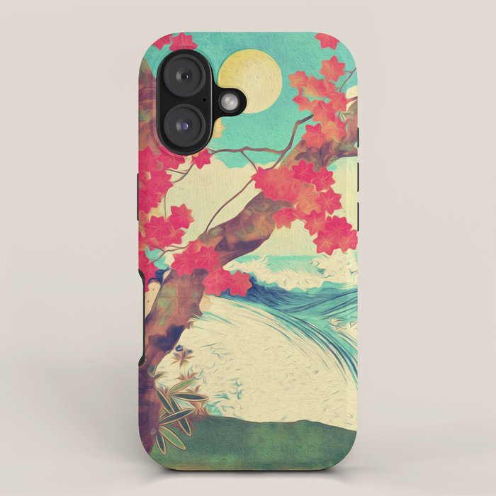 Waking to the Wild and Beautiful Ocean of Dhin - Nature Landscape iPhone Case Gallery Image 1