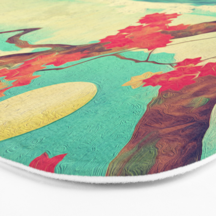 Waking to the Wild and Beautiful Ocean of Dhin - Nature Landscape Bath Mat Gallery Image 3