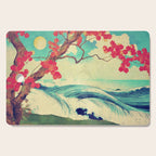 Waking to the Wild and Beautiful Ocean of Dhin - Nature Landscape Cutting Board Gallery Image 1