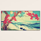 Waking to the Wild and Beautiful Ocean of Dhin - Nature Landscape Desk Mat Gallery Image 3