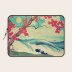 Waking to the Wild and Beautiful Ocean of Dhin - Nature Landscape Laptop Sleeve Gallery Image 1