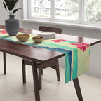Waking to the Wild and Beautiful Ocean of Dhin - Nature Landscape Table Runner Gallery Image 2