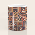 Geometric Tribal Patchwork Rug Design Coffee Mug Gallery Image 4