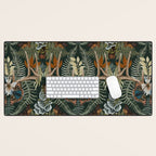 Whimsical Deer Antlers Desk Mat Gallery Image 1