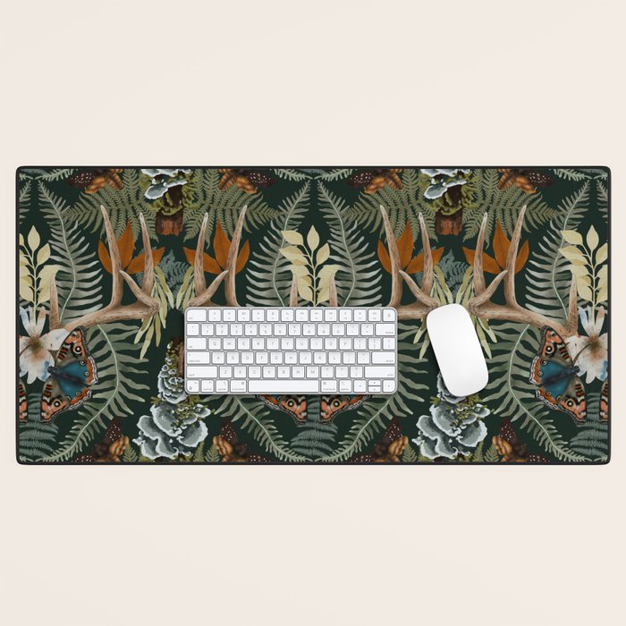 Whimsical Deer Antlers Desk Mat Gallery Image 1