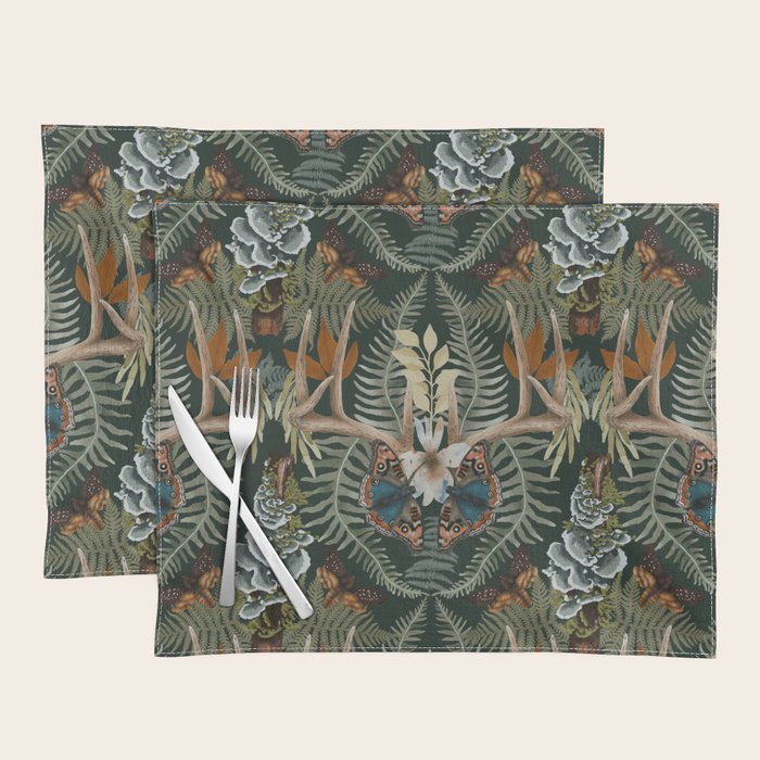 Whimsical Deer Antlers Placemat Gallery Image 1