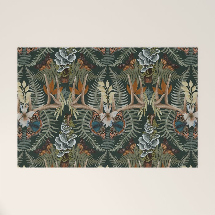 Whimsical Deer Antlers Welcome Mat Gallery Image 1