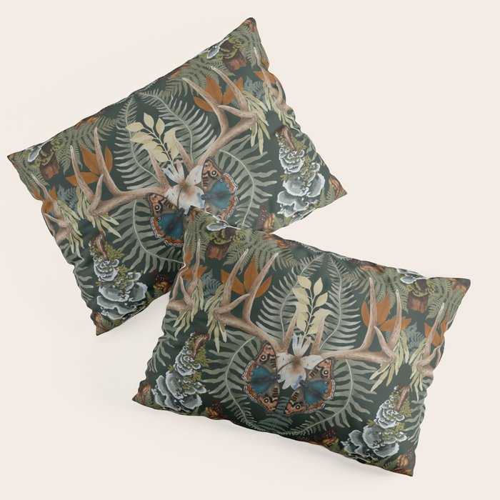 Whimsical Deer Antlers Pillow Sham Gallery Image 3