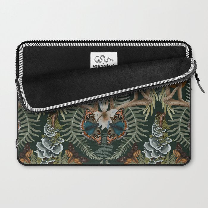 Whimsical Deer Antlers Laptop Sleeve Gallery Image 2