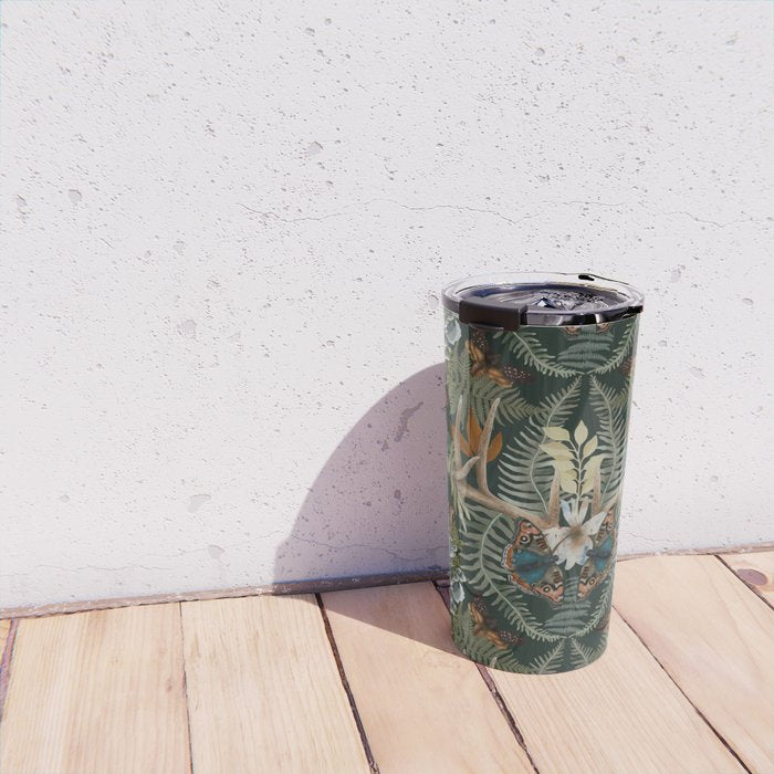 Whimsical Deer Antlers Travel Mug Gallery Image 4