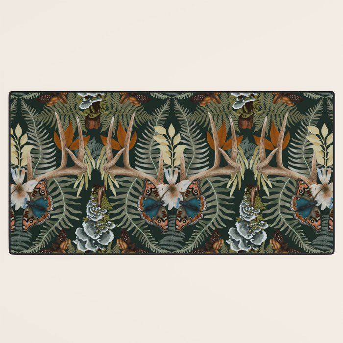Whimsical Deer Antlers Desk Mat Gallery Image 3