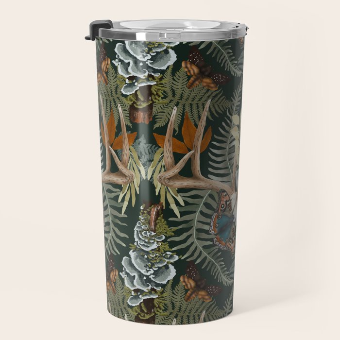 Whimsical Deer Antlers Travel Mug Gallery Image 3