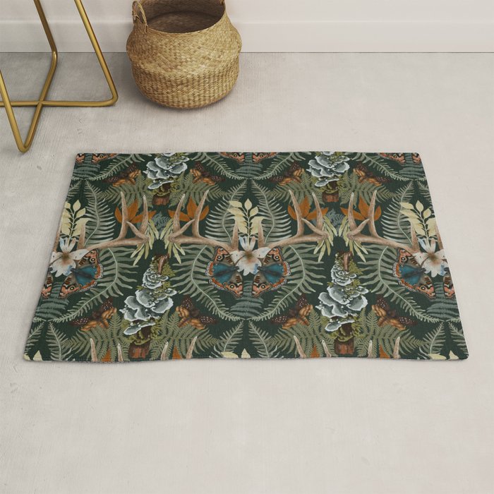 Whimsical Deer Antlers Rug Gallery Image 1
