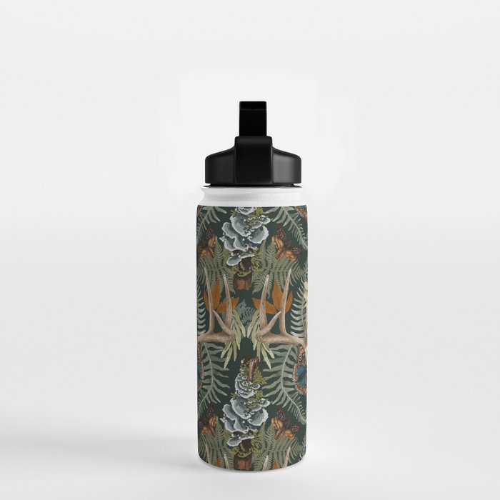 Whimsical Deer Antlers Water Bottle Gallery Image 2