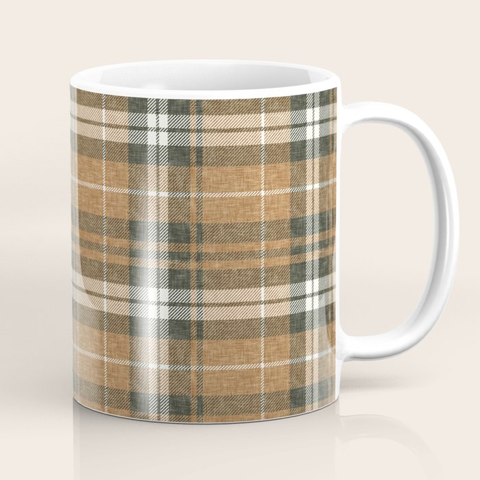 fall plaid - warm neutrals Coffee Mug Gallery Image 1