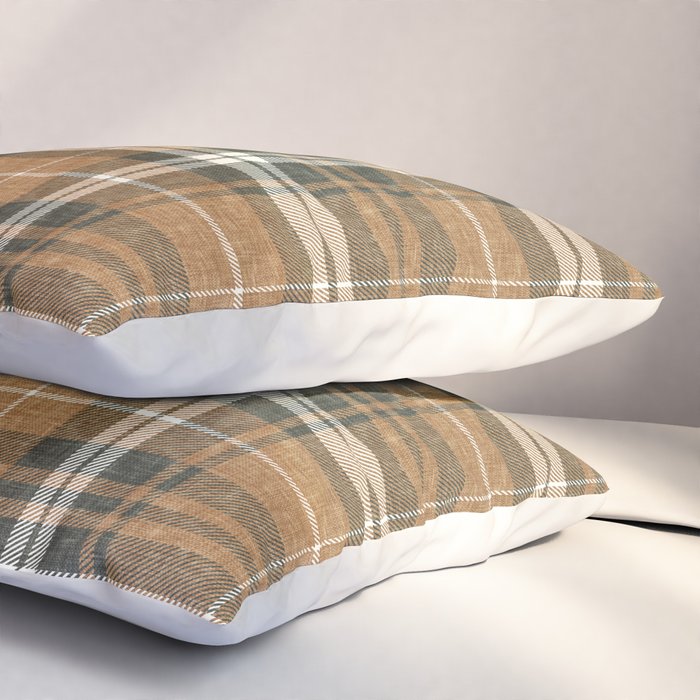 fall plaid - warm neutrals Pillow Sham Gallery Image 3
