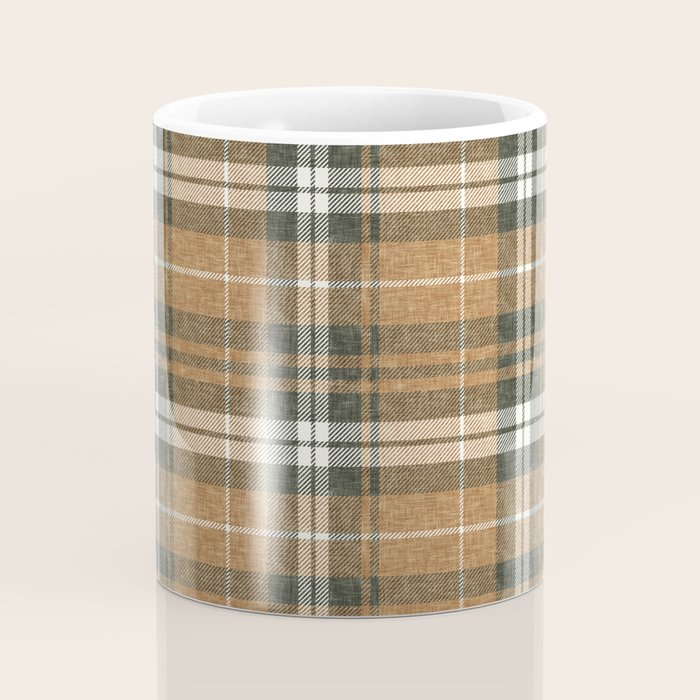 fall plaid - warm neutrals Coffee Mug Gallery Image 4