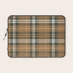 fall plaid - warm neutrals Laptop Sleeve Gallery Image 1