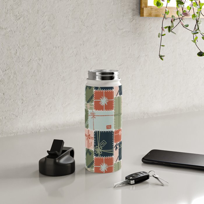 Patchwork Presents Water Bottle Gallery Image 4