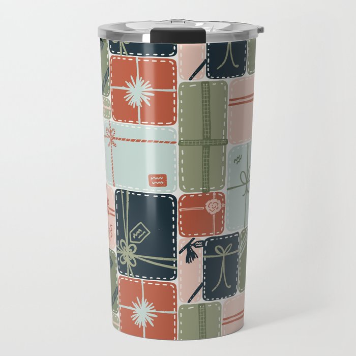 Patchwork Presents Travel Mug Gallery Image 1